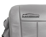 2010 Ford Expedition Driver Side Bottom Perforated Leather Seat Cover Gray - usautoupholstery