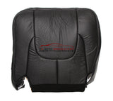 2003 Ram 3500 Laramie DRIVER Side Bottom Leather Seat Cover Dark Gray - usautoupholstery