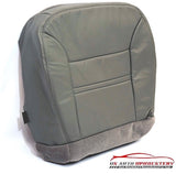 2001 01 Ford Excursion Limited Driver Bottom Replacement Leather Seat Cover GRAY - usautoupholstery