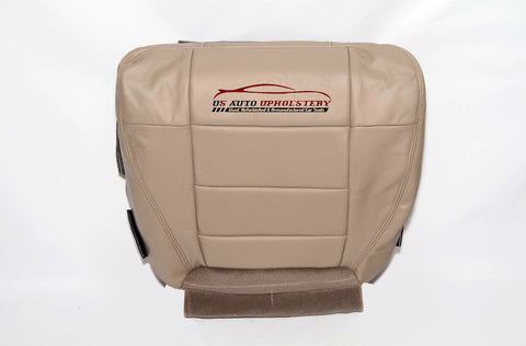 2003 Ford F150 Lariat Super Crew Driver Bottom Leather Seat Cover Parchment TAN - usautoupholstery