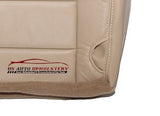 2008-2009 Ford F350 Lariat 4X4 Quad Driver Bottom LEATHER Seat Cover Camel Tan - usautoupholstery