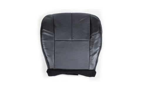 2007-08-2009 Chevy Tahoe (All Types) Driver Side Bottom Leather Seat Cover Black - usautoupholstery