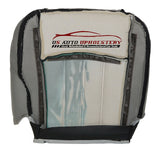 2010 Dodge Ram Laramie SLT 1500 Driver Side Bottom Leather Seat Cover Dark Gray - usautoupholstery