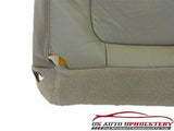 00 01 Ford F250 4X4 7.3L Diesel Lariat PERFORATED Driver LEATHER Seat Cover GRAY - usautoupholstery