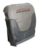 1999 2000 GMC Yukon Denali Passenger Side Bottom Leather Seat Cover 2 Tone Gray - usautoupholstery