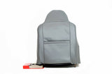 02 03 Ford F250 Lariat CREW Driver Lean Back Replacement Leather Seat Cover Gray - usautoupholstery