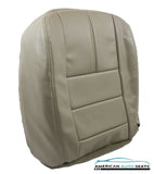 2008 Ford F250 F350 Lariat Passenger Bottom Leather Seat Cover Stone Gray - usautoupholstery
