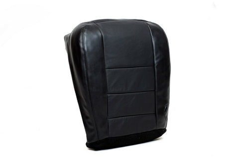 02-07 F250 F350 -  Color Coated Bumpers *Driver Bottom Leather Seat Cover Black* - usautoupholstery