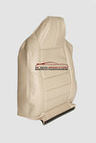 10 Ford F250 F350 Lariat Driver Side Lean Back LEATHER Seat Cover Camel TAN - usautoupholstery