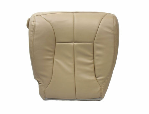 98-02 Dodge Ram 5.9L Diesel Passenger Bottom Synthetic Leather Seat Cover TAN - usautoupholstery