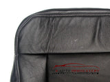 2007 Ford F-150 Lariat Driver Side Bottom Perforated Leather Seat Cover Black - usautoupholstery