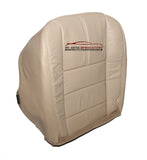 10 09 08 Ford F350 Lariat Driver Bottom Synthetic Leather Seat Cover Camel TAN - usautoupholstery