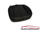 2009,2010 GMC Sierra 1500/2500HD Driver Leather (Heated/Power)  Seat Cover Black - usautoupholstery