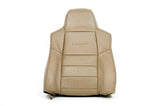02 03 Ford F250 Lariat CREW -Driver LEAN BACK Replacement Leather Seat Cover TAN - usautoupholstery