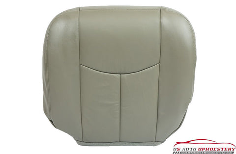 03 04 05 06 Chevy Avalanche LT z71 -Driver Bottom Leather Seat Cover GRAY - usautoupholstery