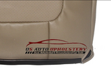 2001-Ford F350 Lariat Perforated Leather Seat Cover Second Row 40 Bottom Tan - usautoupholstery