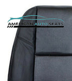 2007 to 2013 Chevy Silverado Driver Lean Back Leather Seat Cover Black