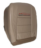 2002-2007 Ford F250 Super Duty Driver Bottom Perforated Leather Seat Cover TAN - usautoupholstery