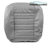03-07 Hummer H2 SUV SUT -Passenger Side Bottom Leather Seat Cover Wheat Tan Gray - usautoupholstery