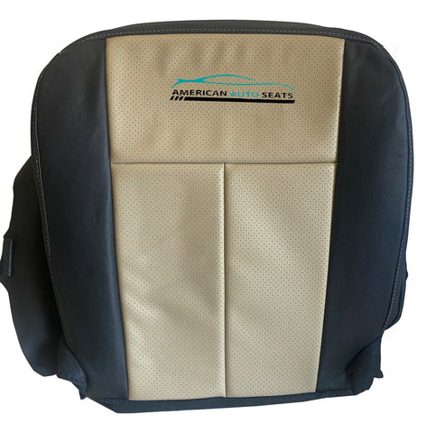07-2008 Ford Expedition Eddie Bauer Passenger Bottom Perf Seat Cover 2 TONE BLK