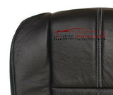 2008-2010 Ford F250 F350 Lariat 4X4 Quad Driver Bottom LEATHER Seat Cover Black - usautoupholstery