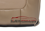 2001-01 Ford F350 Leather Seat Cover Lariat Second Row 40 Bottom Perforated Tan - usautoupholstery