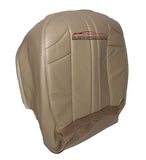 2002-2007 Jeep Grand Cherokee Driver Bottom Synthetic Leather Seat Cover Tan - usautoupholstery