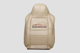 08-10 Ford F250 F350 Lariat Driver Side Lean Back LEATHER Seat Cover Camel TAN - usautoupholstery