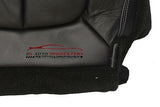 2013 Ford F150 Lariat XLT FX4 Driver Bottom Perforated Leather Seat Cover Black - usautoupholstery