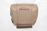 2003 Ford F150 Lariat Passenger Bottom Leather Seat Cover - Medium Parchment TAN - usautoupholstery