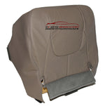 2002 Dodge Ram 1500 3500 Driver Bottom Synthetic Leather Seat Cover Taupe Gray - usautoupholstery