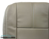 2010 Ford F350 Dually Diesel Lariat LEATHER Driver Bottom Seat Cover Stone Gray - usautoupholstery