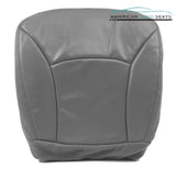 00 01 02 Ford E250 E350 Work Van -Driver Bottom Perforated Vinyl Seat Cover GRAY - usautoupholstery