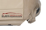 03-06 Ford Expedition 2WD Driver Bottom Perforated Leather Seat Cover 2Tone Tan - usautoupholstery