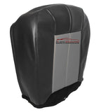 2001 Jeep Grand Cherokee Driver Bottom Vinyl Seat Cover 2 Tone Black/Taupe - usautoupholstery