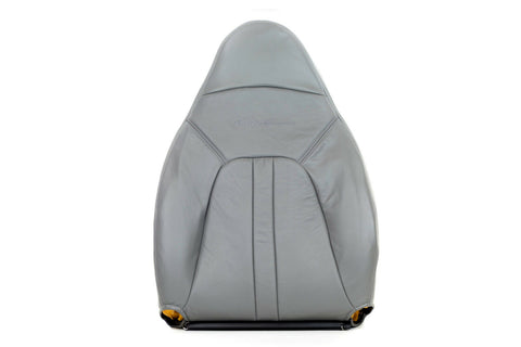 00-02 Ford Expedition XLT XLS 4X4 5.4L Driver Lean Back Leather Seat Cover Gray - usautoupholstery