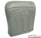 99-00 Ford F-150 Lariat Super-Cab 4x4 4WD *Driver Bottom Leather Seat Cover GRAY - usautoupholstery