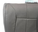 2000 2001 Dodge Ram Laramie Driver Side Bottom Synthetic Leather Seat Cover Gray - usautoupholstery