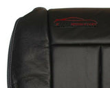 2012 Ford F150 Lariat XLT FX4 Driver Bottom Perforated Leather Seat Cover Black - usautoupholstery