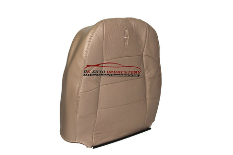 97- 99 Lincoln Navigator Driver Side Lean Back Bucket Leather Seat Cover Tan - usautoupholstery