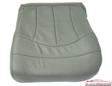 99-00 Ford F150 Lariat QUAD CLUB CAB *Driver Side Bottom Leather Seat Cover GRAY - usautoupholstery