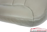 1995-1999 GMC Sierra K3500 SLT Dually Driver Side Bottom Leather Seat Cover Gray - usautoupholstery