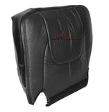 03 Dodge Ram 3500 Laramie DRIVER Side Bottom Leather Seat Cover Dark Gray - usautoupholstery