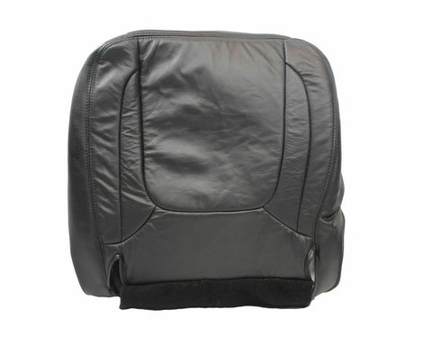 04 Dodge Ram 2500 Laramie - Driver Bottom Replacement Leather Seat Cover Gray - usautoupholstery