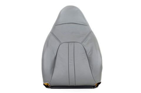 97 98 Ford Expedition Driver Side Lean Back Replacement Leather Seat Cover Gray - usautoupholstery