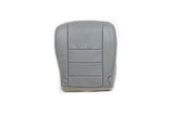 2006 2007 Ford F250 F350 Lariat 4X4 Diesel Driver Bottom Leather Seat Cover GRAY - usautoupholstery
