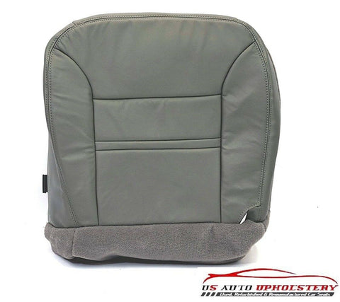 00 01 Ford Excursion Limited 7.3L Diesel *Driver Bottom Leather Seat Cover GRAY - usautoupholstery