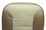 2000 Chevy Tahoe Z71 4x4 Heated Seats Driver Bottom Leather Seat Cover 2Tone Tan - usautoupholstery