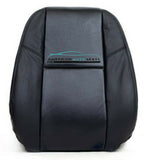 2007 to 2013 Chevy Silverado Driver Lean Back Leather Seat Cover Black