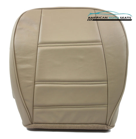 99 00 01 02 03 04 Ford Mustang V6 5-SPEED -Driver Bottom Leather Seat Cover Tan - usautoupholstery